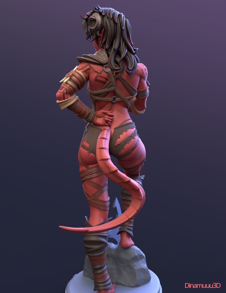 P站图纸印象馆 Dinamuuu 3D 博德之门 卡菈克 Dinamuuu 3D 博德之门 卡菈克