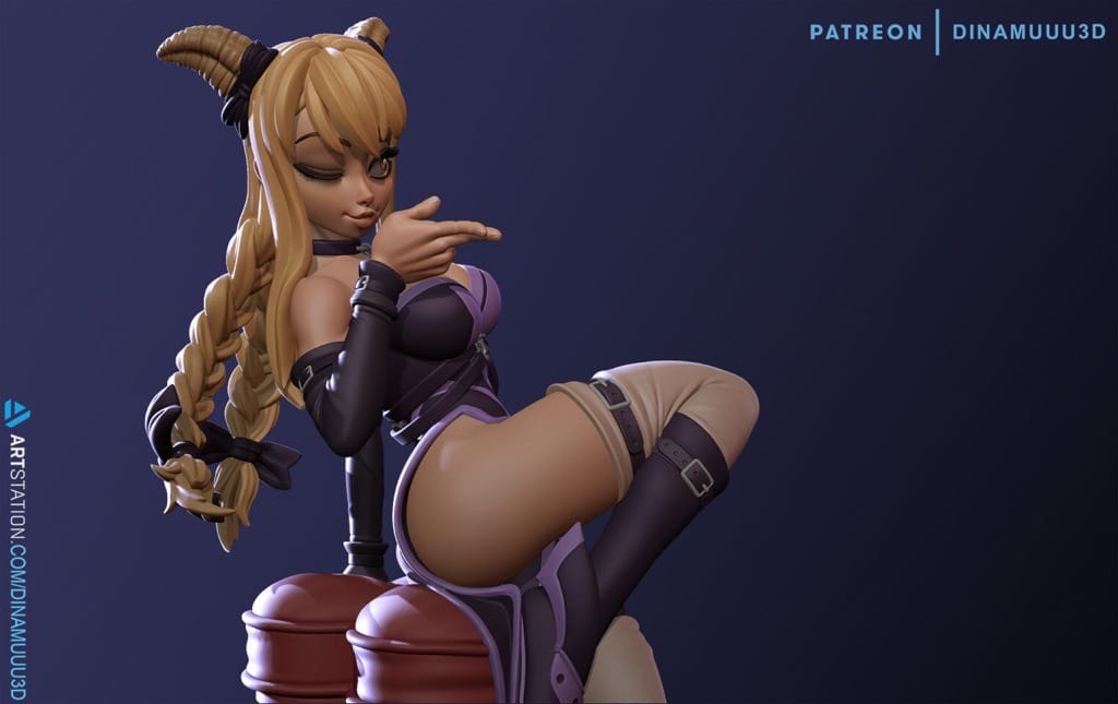 P站图纸印象馆 Dinamuuu 3D 妖精的尾巴 露西·哈特菲利亚 Dinamuuu 3D 妖精的尾巴 露西·哈特菲利亚