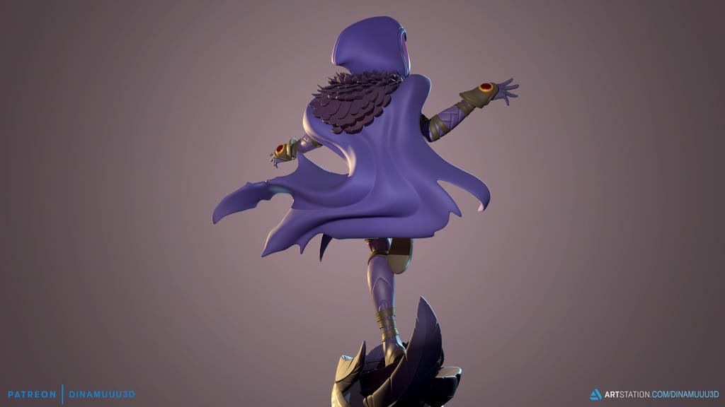 P站图纸印象馆 Dinamuuu 3D DC漫画 正义联盟 渡鸦 Dinamuuu 3D DC漫画 正义联盟 渡鸦