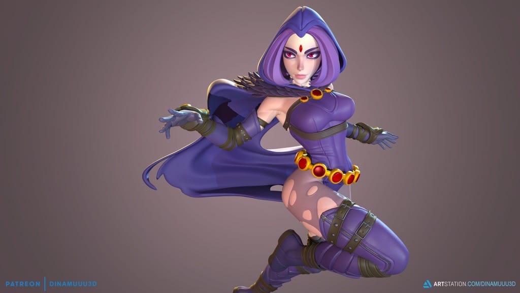 P站图纸印象馆 Dinamuuu 3D DC漫画 正义联盟 渡鸦 Dinamuuu 3D DC漫画 正义联盟 渡鸦