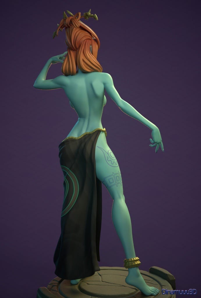 P站图纸印象馆 Dinamuuu 3D 塞尔达传说 黄昏公主 米多娜 Dinamuuu 3D 塞尔达传说 黄昏公主 米多娜