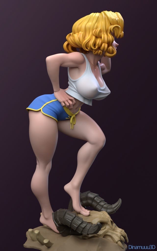 P站图纸印象馆 Dinamuuu 3D 辐射 Vault Girl Dinamuuu 3D 辐射 Vault Girl