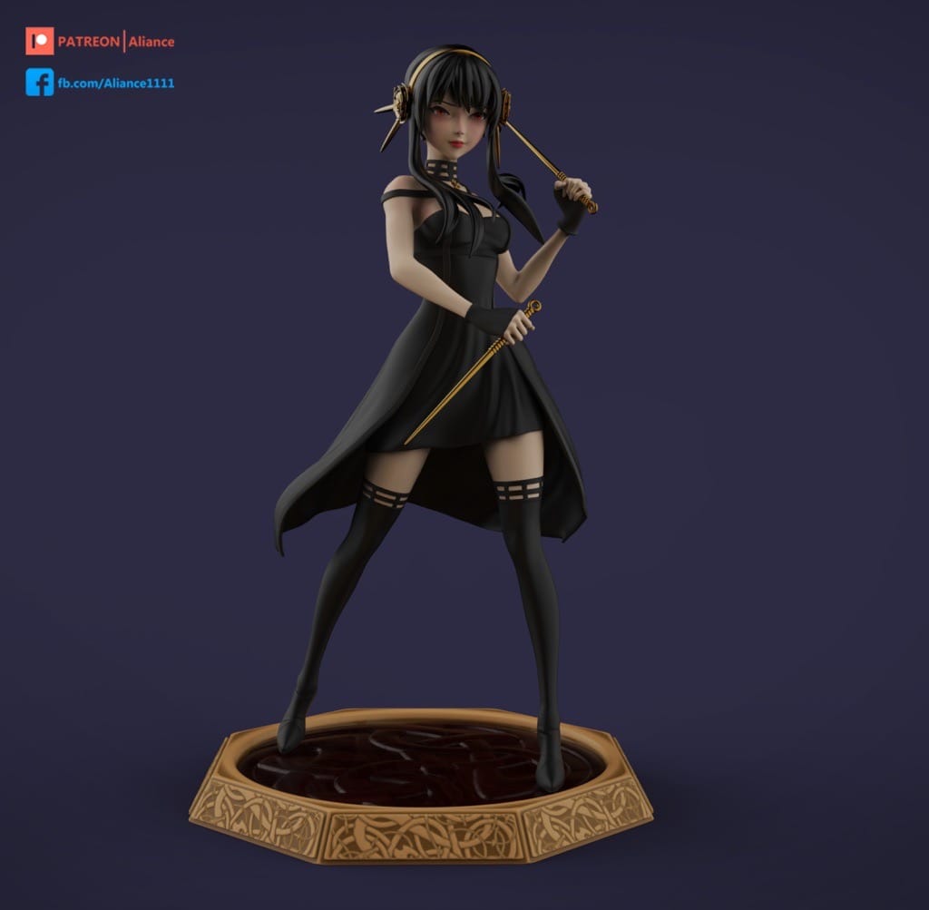 P站图纸印象馆 Dinamuuu 3D 间谍过家家 约尔·福杰 Dinamuuu 3D 间谍过家家 约尔·福杰