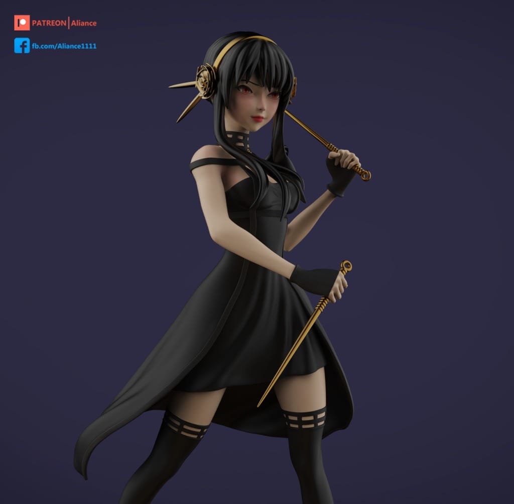 P站图纸印象馆 Dinamuuu 3D 间谍过家家 约尔·福杰 Dinamuuu 3D 间谍过家家 约尔·福杰