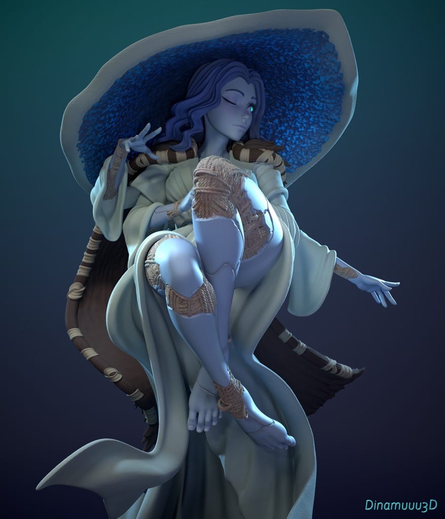 P站图纸印象馆 Dinamuuu 3D 艾尔登法环 菈妮 Dinamuuu 3D 艾尔登法环 菈妮