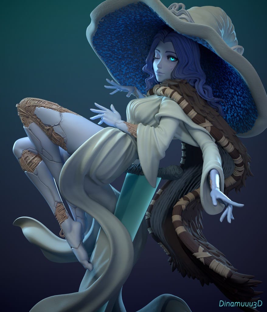 P站图纸印象馆 Dinamuuu 3D 艾尔登法环 菈妮 Dinamuuu 3D 艾尔登法环 菈妮