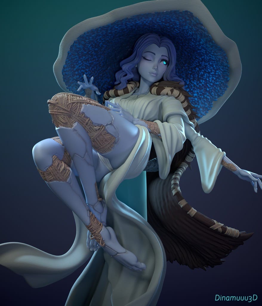 P站图纸印象馆 Dinamuuu 3D 艾尔登法环 菈妮 Dinamuuu 3D 艾尔登法环 菈妮