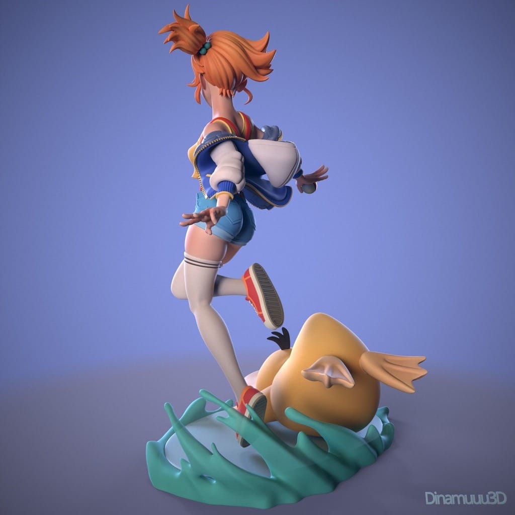 P站图纸印象馆 Dinamuuu 3D 精灵宝可梦 小霞 Dinamuuu 3D 精灵宝可梦 小霞