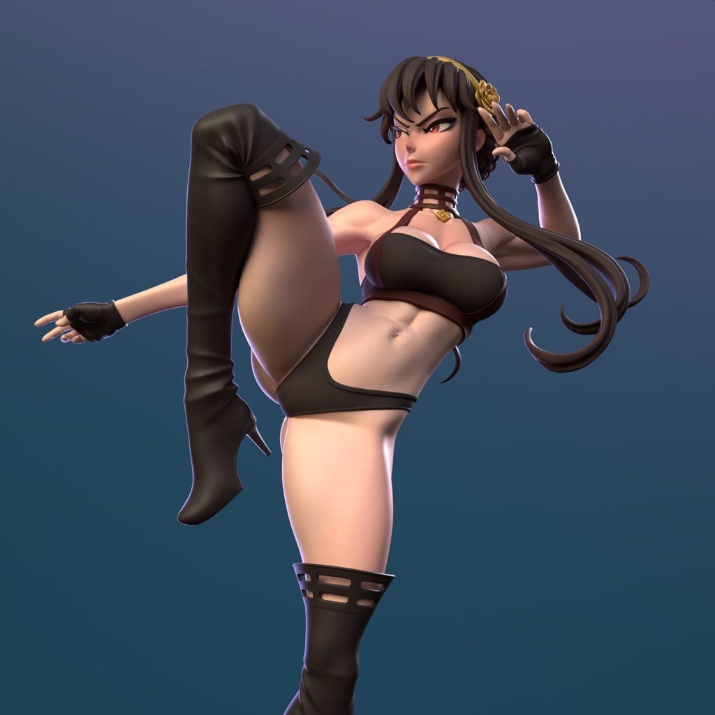 P站图纸印象馆 Dinamuuu 3D 间谍过家家 约尔·福杰 Dinamuuu 3D 间谍过家家 约尔·福杰