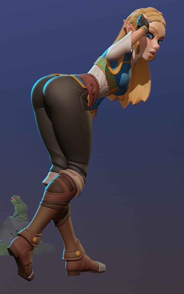 P站图纸印象馆 Dinamuuu 3D 塞尔达传说 塞尔达公主 Dinamuuu 3D 塞尔达传说 塞尔达公主