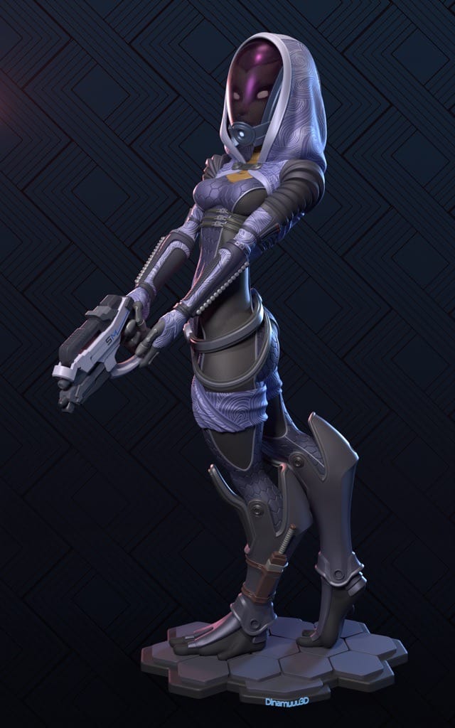 P站图纸印象馆 Dinamuuu 3D 质量效应 塔莉佐拉 Dinamuuu 3D 质量效应 塔莉佐拉