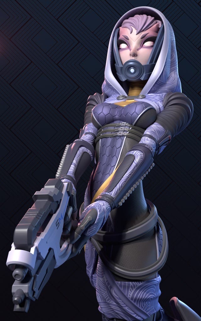 P站图纸印象馆 Dinamuuu 3D 质量效应 塔莉佐拉 Dinamuuu 3D 质量效应 塔莉佐拉