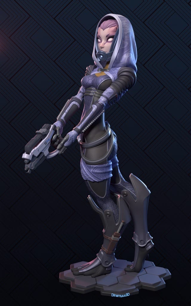 P站图纸印象馆 Dinamuuu 3D 质量效应 塔莉佐拉 Dinamuuu 3D 质量效应 塔莉佐拉