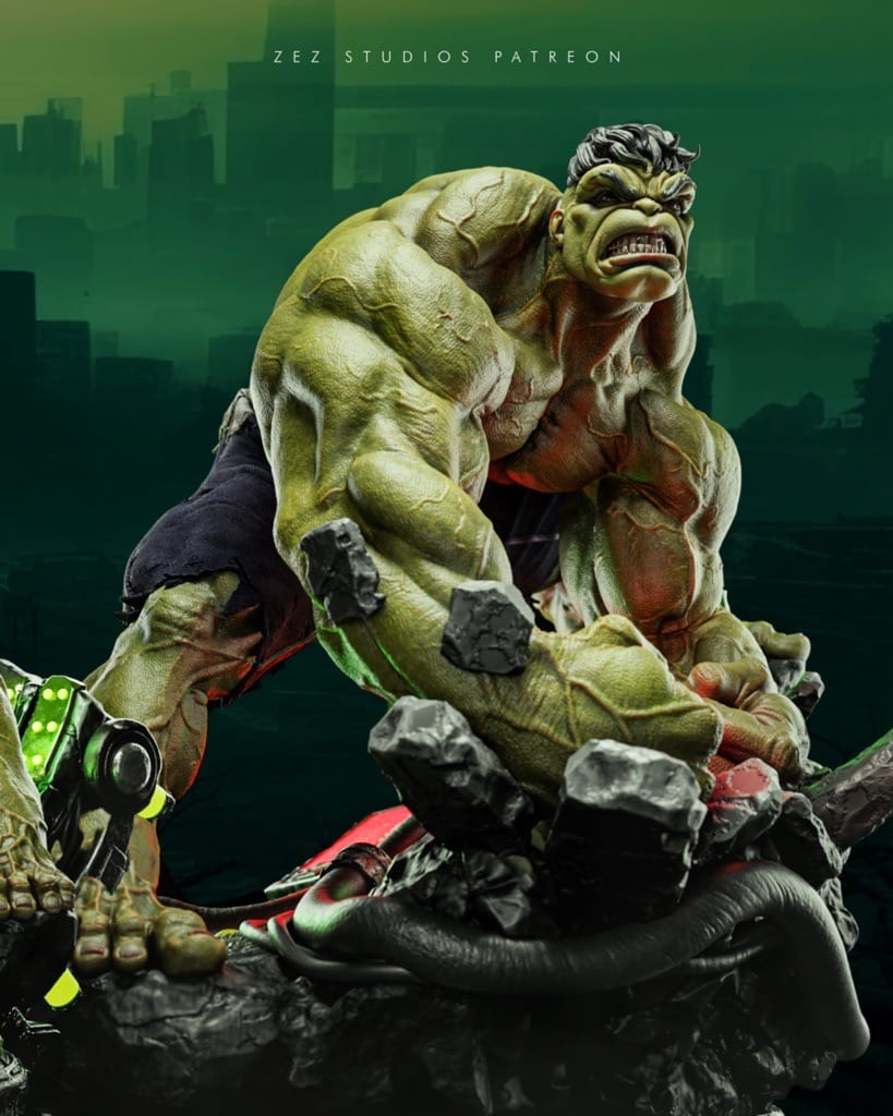 P站图纸印象馆 ZEZ STUDIOS 漫威 复联 绿巨人浩克 ZEZ STUDIOS 漫威 复联 绿巨人浩克