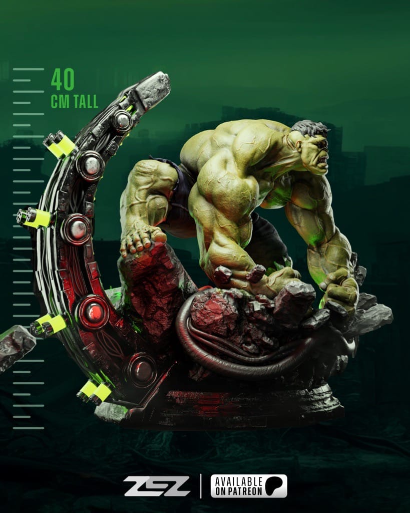 P站图纸印象馆 ZEZ STUDIOS 漫威 复联 绿巨人浩克 ZEZ STUDIOS 漫威 复联 绿巨人浩克