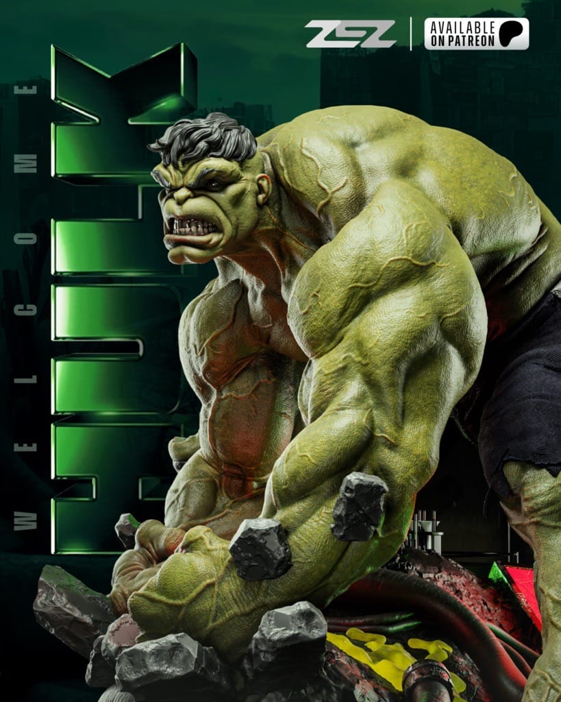 P站图纸印象馆 ZEZ STUDIOS 漫威 复联 绿巨人浩克 ZEZ STUDIOS 漫威 复联 绿巨人浩克