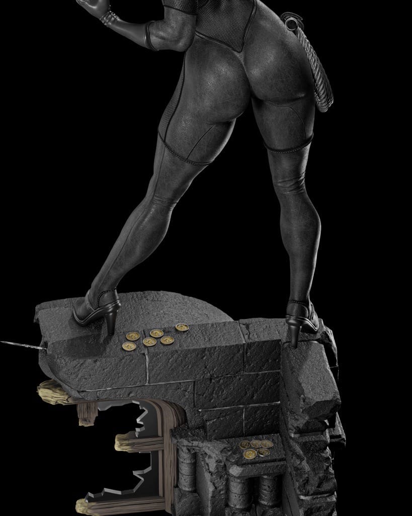 P站图纸印象馆 ZEZ STUDIOS DC漫画 蝙蝠侠 猫女 ZEZ STUDIOS DC漫画 蝙蝠侠 猫女