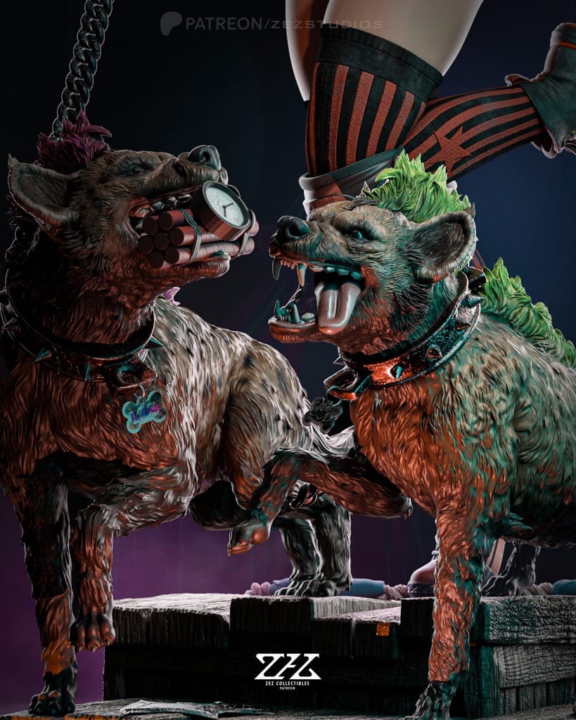 P站图纸印象馆 ZEZ STUDIOS DC漫画 蝙蝠侠 小丑女和鬣狗 ZEZ STUDIOS DC漫画 蝙蝠侠 小丑女和鬣狗