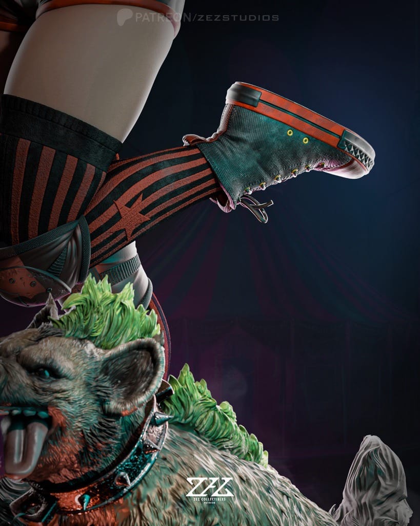 P站图纸印象馆 ZEZ STUDIOS DC漫画 蝙蝠侠 小丑女和鬣狗 ZEZ STUDIOS DC漫画 蝙蝠侠 小丑女和鬣狗