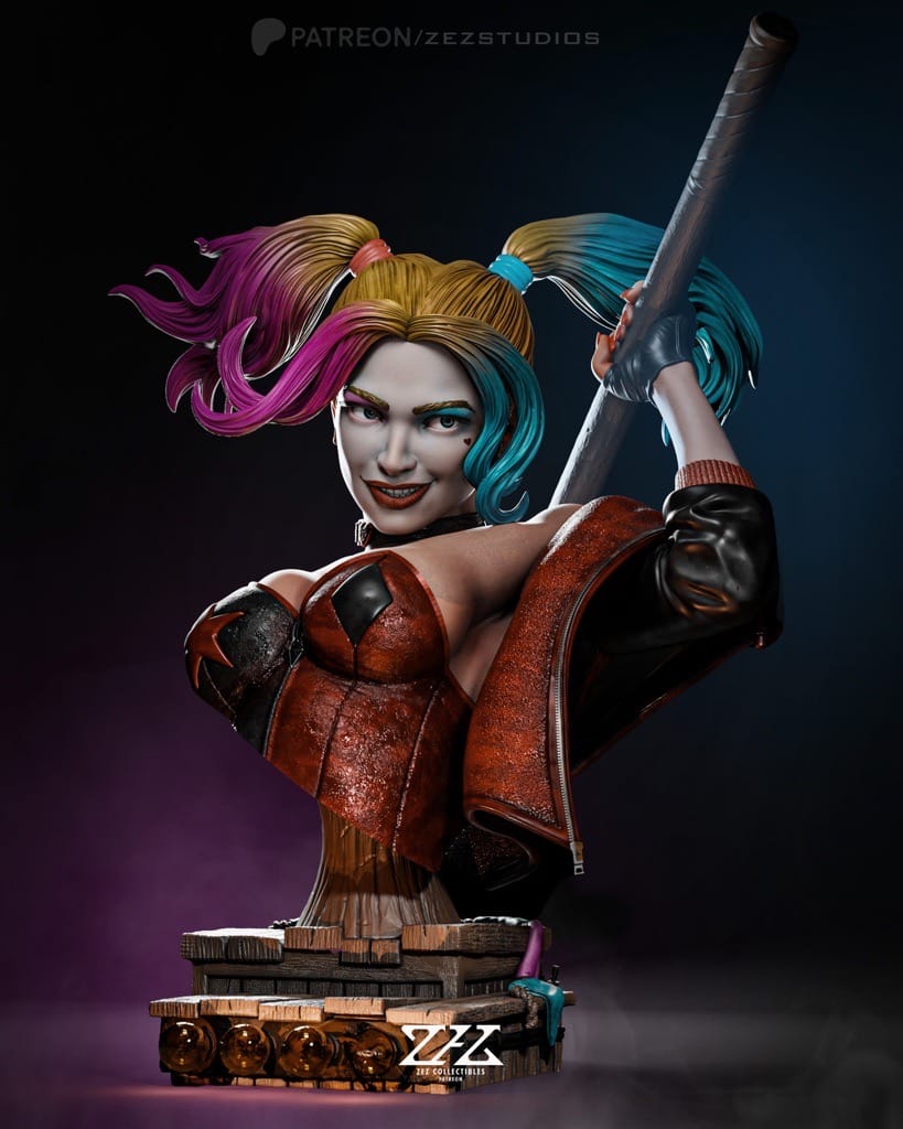 P站图纸印象馆 ZEZ STUDIOS DC漫画 蝙蝠侠 小丑女和鬣狗 ZEZ STUDIOS DC漫画 蝙蝠侠 小丑女和鬣狗