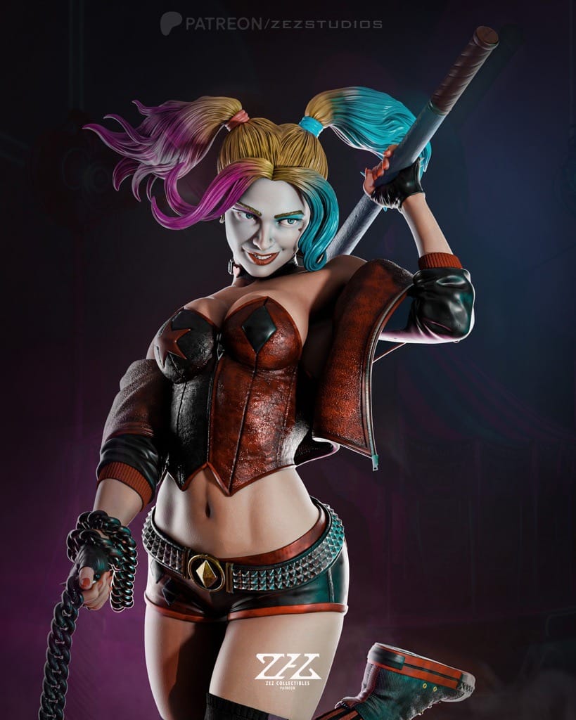 P站图纸印象馆 ZEZ STUDIOS DC漫画 蝙蝠侠 小丑女和鬣狗 ZEZ STUDIOS DC漫画 蝙蝠侠 小丑女和鬣狗