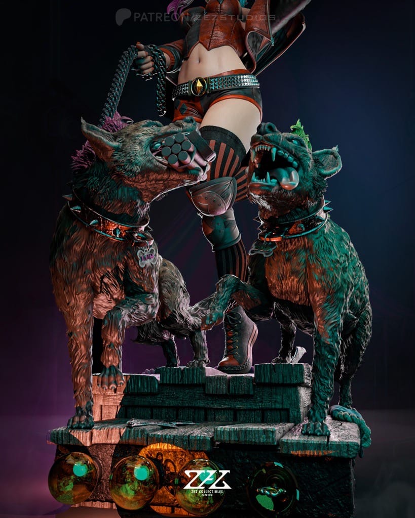 P站图纸印象馆 ZEZ STUDIOS DC漫画 蝙蝠侠 小丑女和鬣狗 ZEZ STUDIOS DC漫画 蝙蝠侠 小丑女和鬣狗