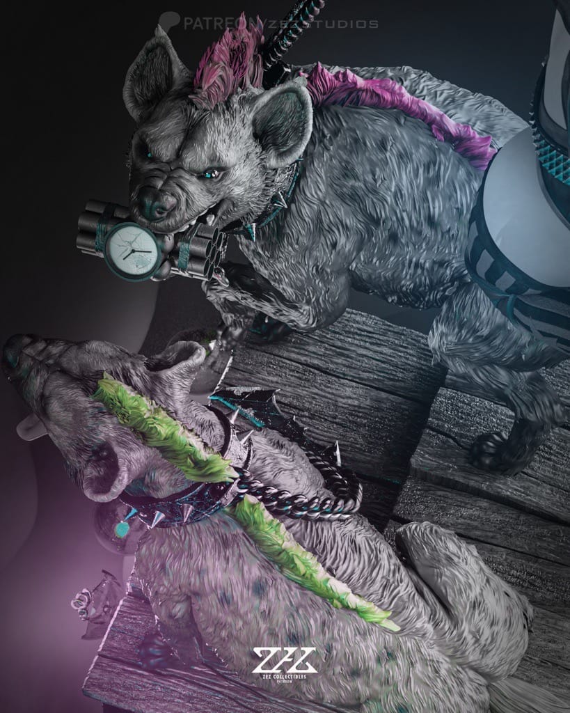 P站图纸印象馆 ZEZ STUDIOS DC漫画 蝙蝠侠 小丑女和鬣狗 ZEZ STUDIOS DC漫画 蝙蝠侠 小丑女和鬣狗