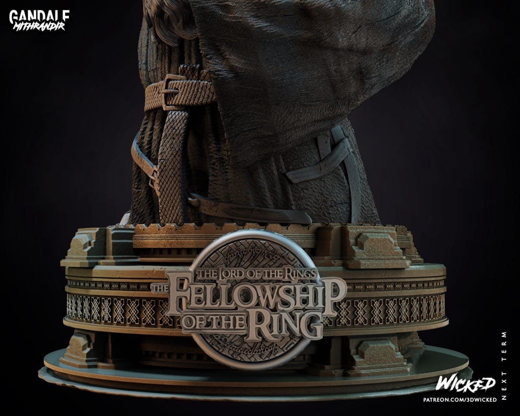 P站图纸印象馆 3DWicked 魔戒 灰袍巫师 甘道夫 3DWicked 魔戒 灰袍巫师 甘道夫