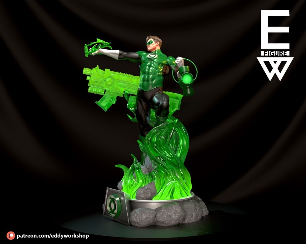 P站图纸印象馆 Eddy Workshop DC漫画 绿灯侠 Eddy Workshop DC漫画 绿灯侠