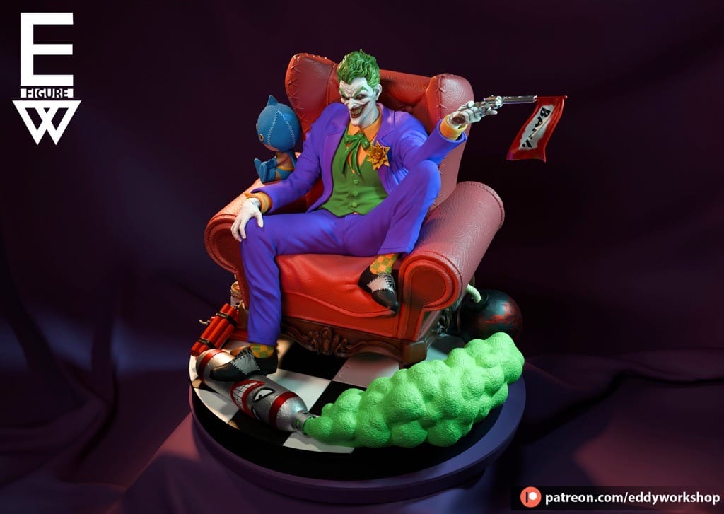 P站图纸印象馆 Eddy Workshop DC漫画 小丑 Eddy Workshop DC漫画 小丑