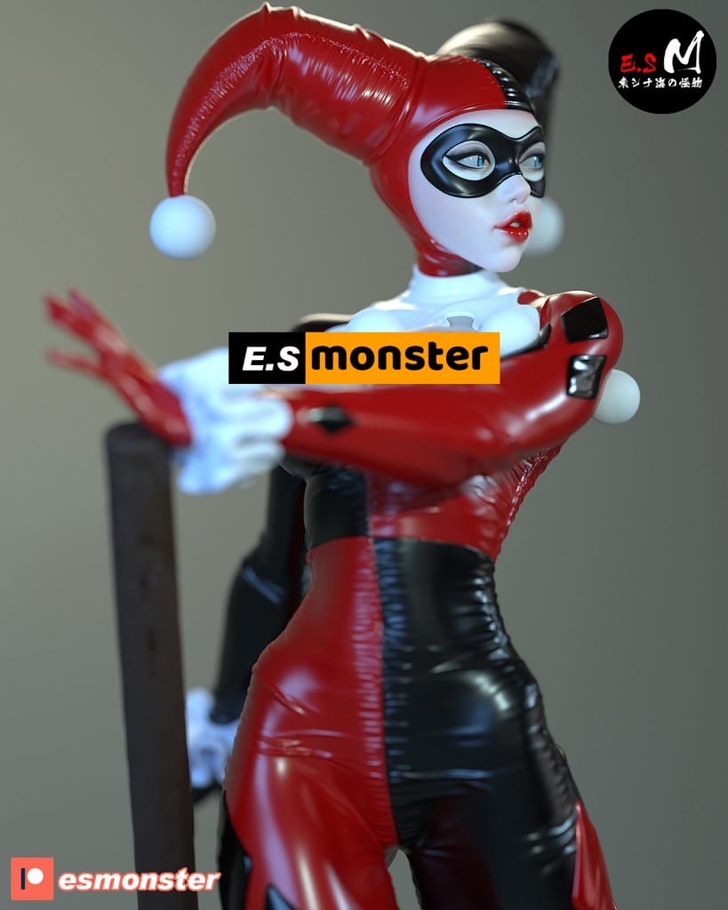 P站图纸印象馆 ESMonster DC漫画 蝙蝠侠 小丑女 哈莉·奎茵 ESMonster DC漫画 蝙蝠侠 小丑女 哈莉·奎茵