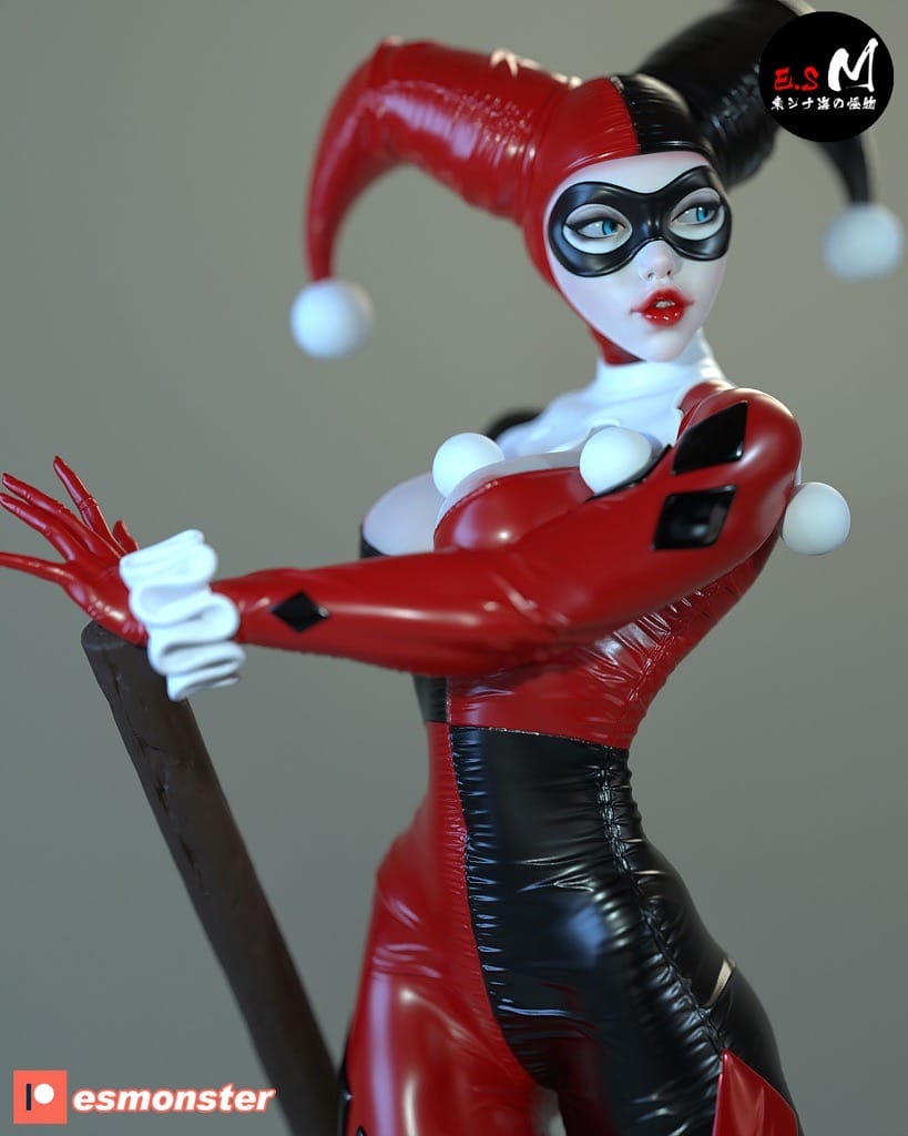 P站图纸印象馆 ESMonster DC漫画 蝙蝠侠 小丑女 哈莉·奎茵 ESMonster DC漫画 蝙蝠侠 小丑女 哈莉·奎茵