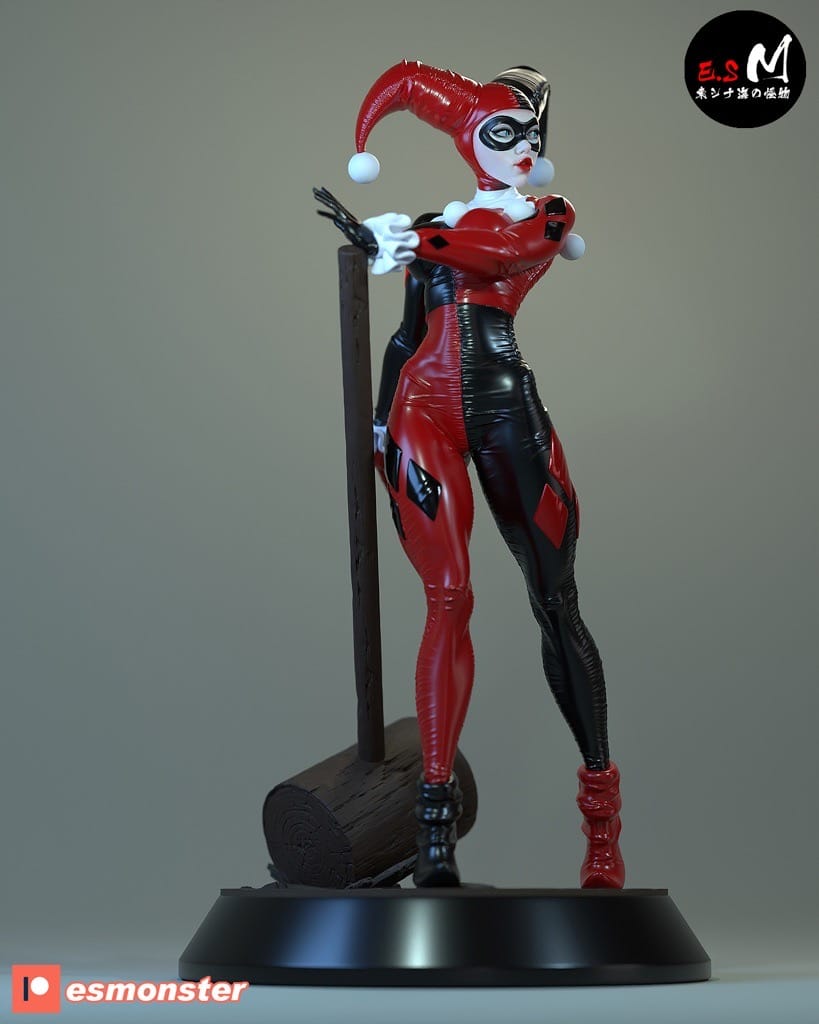 P站图纸印象馆 ESMonster DC漫画 蝙蝠侠 小丑女 哈莉·奎茵 ESMonster DC漫画 蝙蝠侠 小丑女 哈莉·奎茵