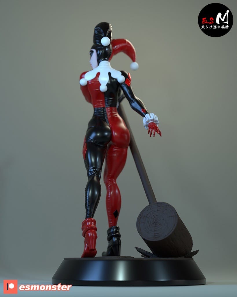 P站图纸印象馆 ESMonster DC漫画 蝙蝠侠 小丑女 哈莉·奎茵 ESMonster DC漫画 蝙蝠侠 小丑女 哈莉·奎茵