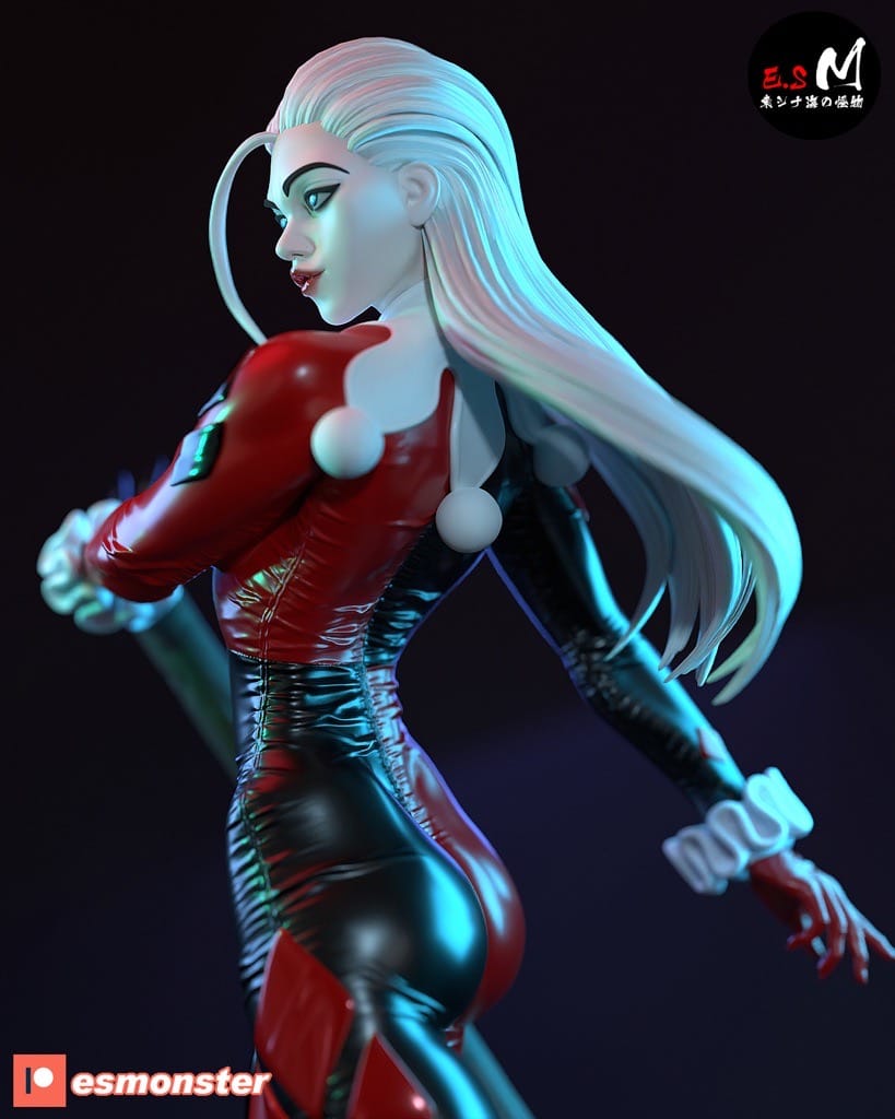 P站图纸印象馆 ESMonster DC漫画 蝙蝠侠 小丑女 哈莉·奎茵 ESMonster DC漫画 蝙蝠侠 小丑女 哈莉·奎茵