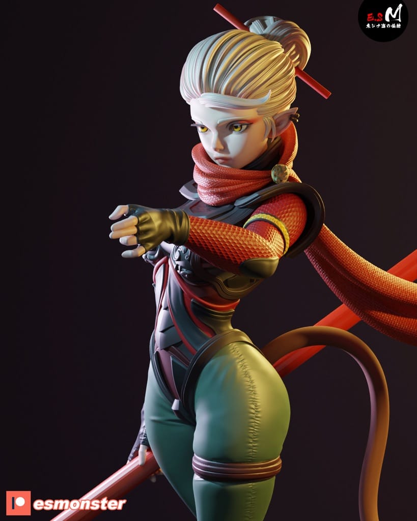 P站图纸印象馆 ESMonster 西游记 孙悟空 ESMonster 西游记 孙悟空