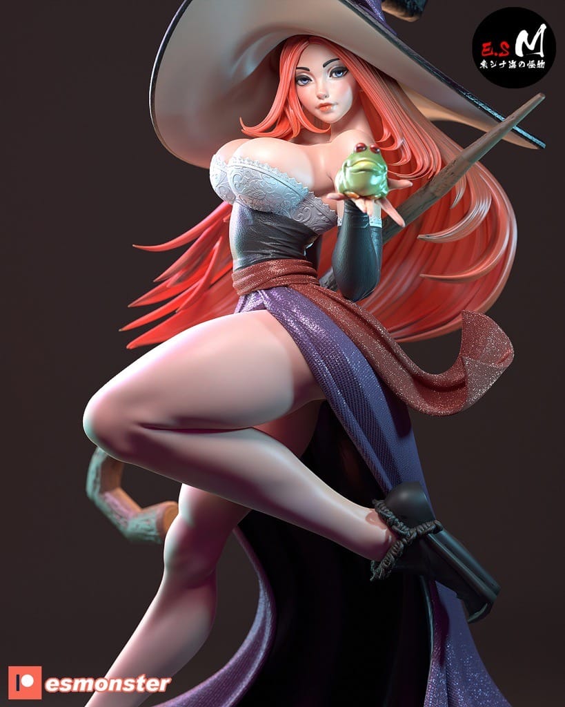 P站图纸印象馆 ESMonster 龙之皇冠 魔女 ESMonster 龙之皇冠 魔女