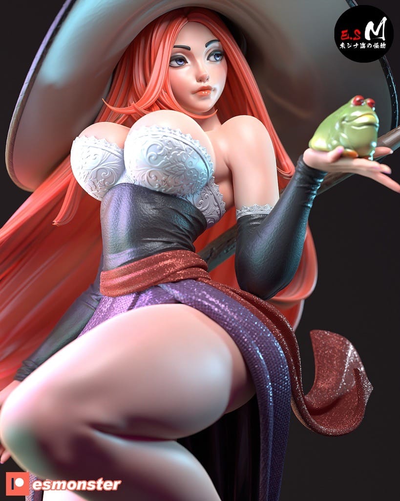 P站图纸印象馆 ESMonster 龙之皇冠 魔女 ESMonster 龙之皇冠 魔女