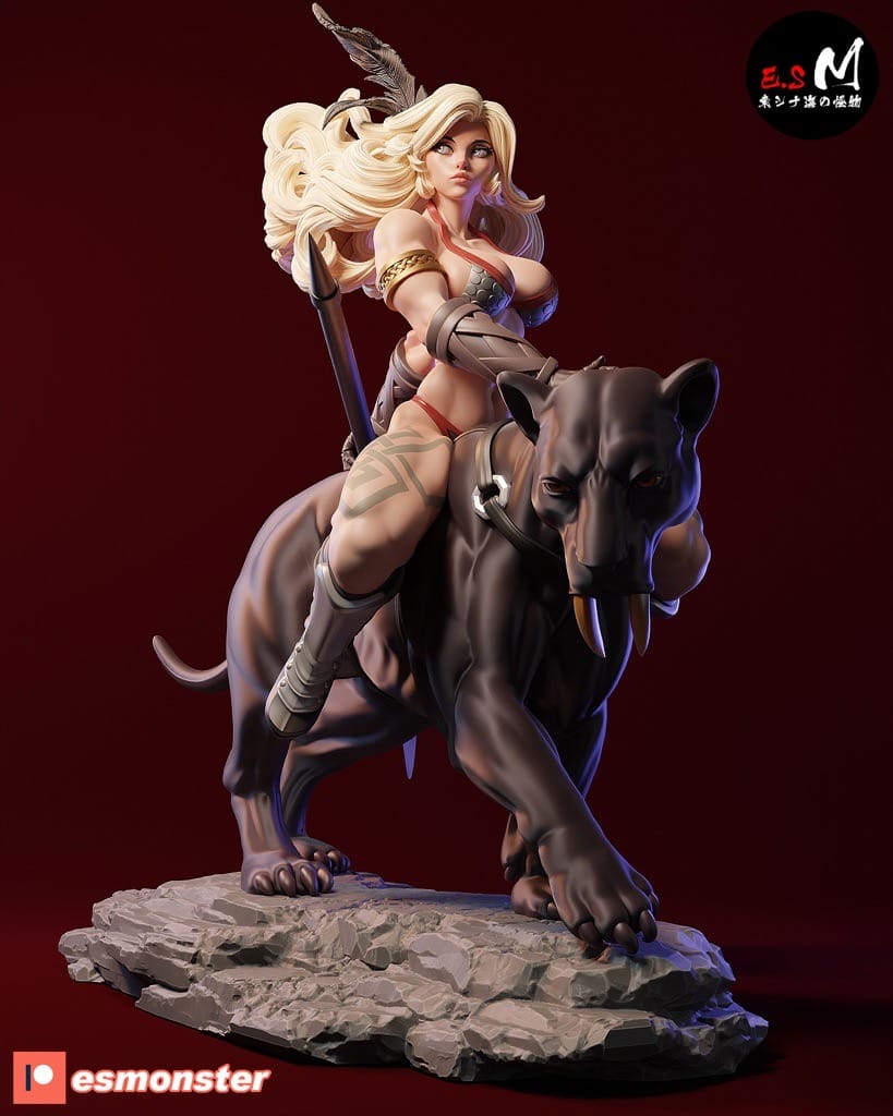 P站图纸印象馆 ESMonster 亚马逊女战士 ESMonster 亚马逊女战士