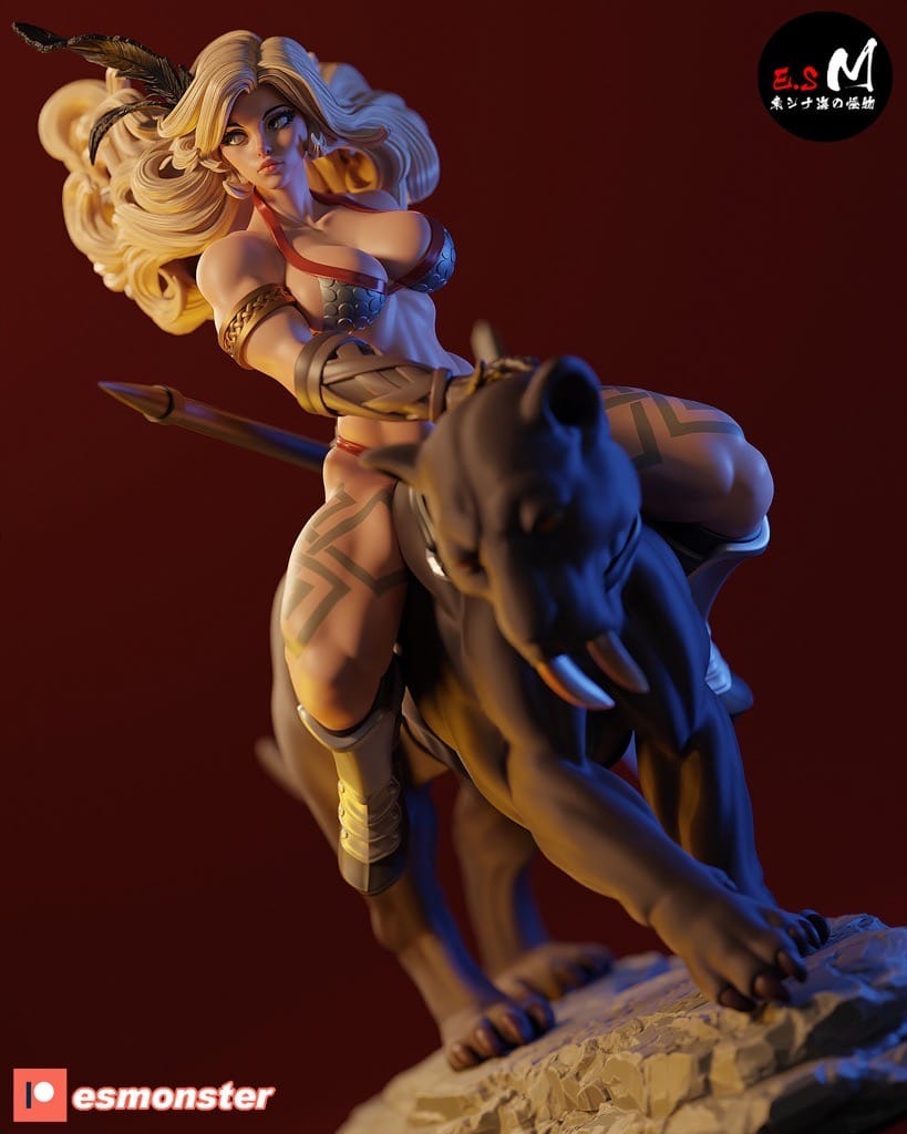 P站图纸印象馆 ESMonster 亚马逊女战士 ESMonster 亚马逊女战士