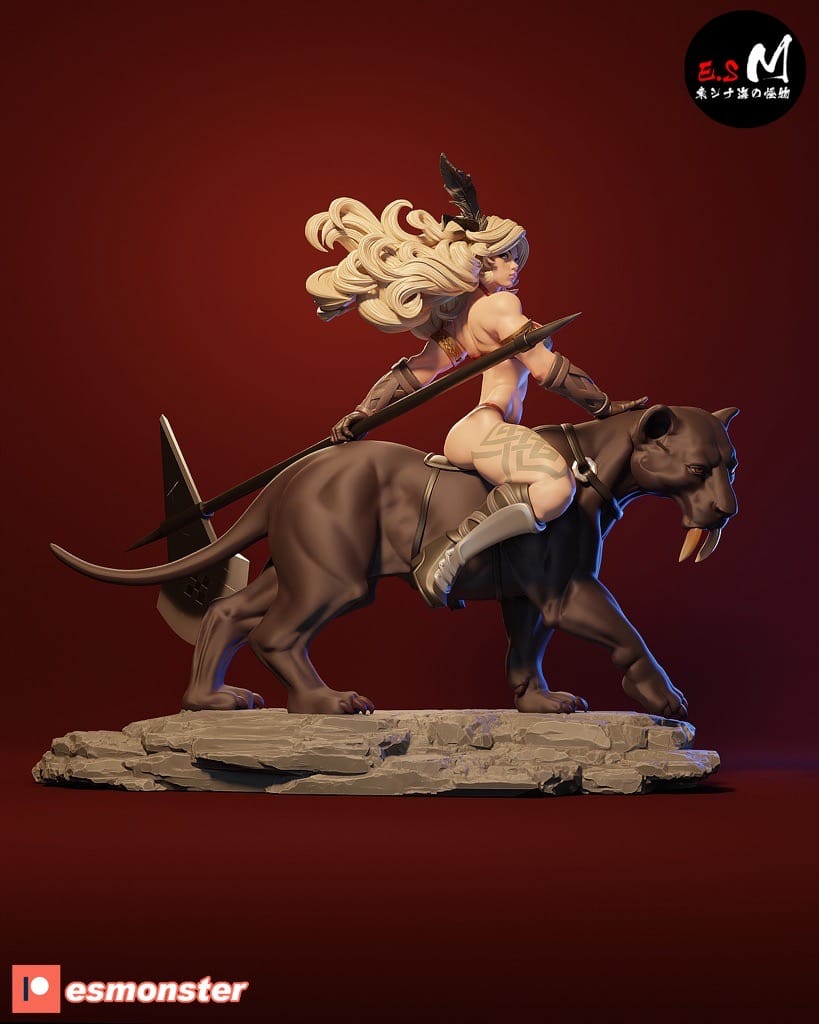 P站图纸印象馆 ESMonster 亚马逊女战士 ESMonster 亚马逊女战士