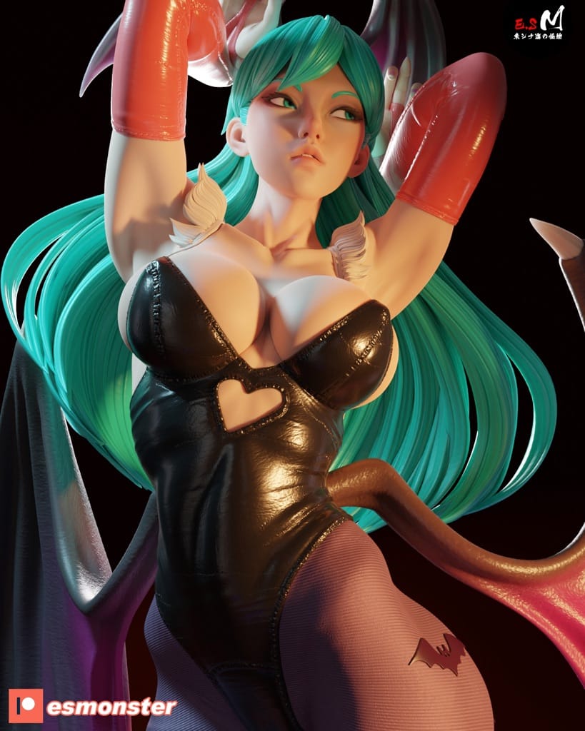 P站图纸印象馆 ESMonster 恶魔战士 吸血鬼 莫莉卡 ESMonster 恶魔战士 吸血鬼 莫莉卡