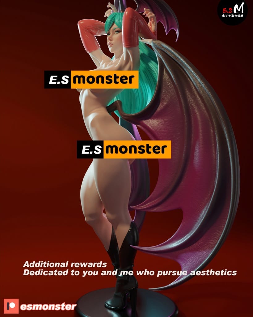 P站图纸印象馆 ESMonster 恶魔战士 吸血鬼 莫莉卡 ESMonster 恶魔战士 吸血鬼 莫莉卡