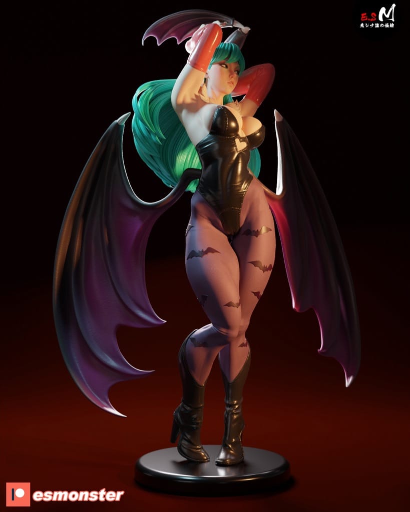 P站图纸印象馆 ESMonster 恶魔战士 吸血鬼 莫莉卡 ESMonster 恶魔战士 吸血鬼 莫莉卡