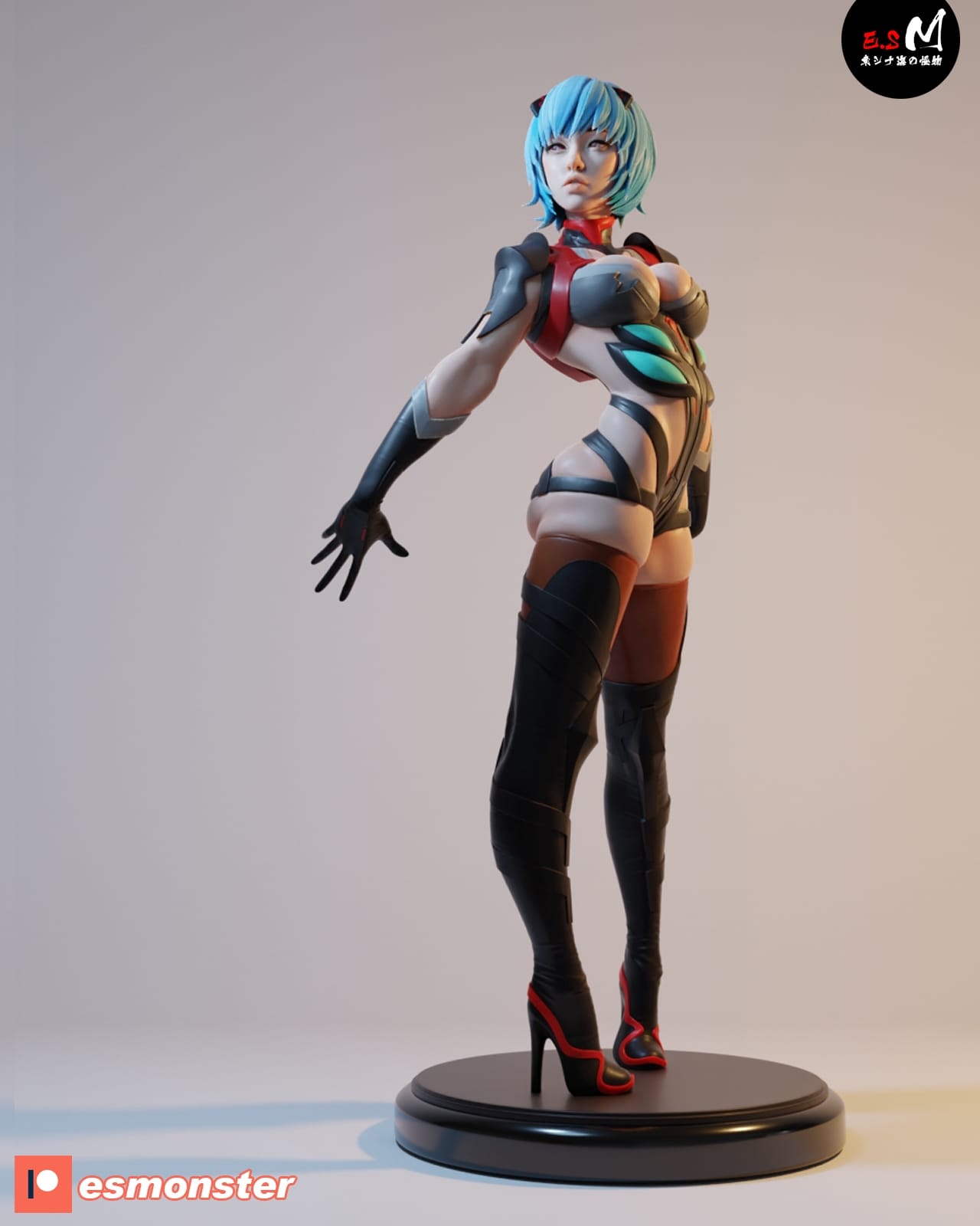 P站图纸印象馆 ESMonster 新世纪福音战士 绫波丽 ESMonster 新世纪福音战士 绫波丽
