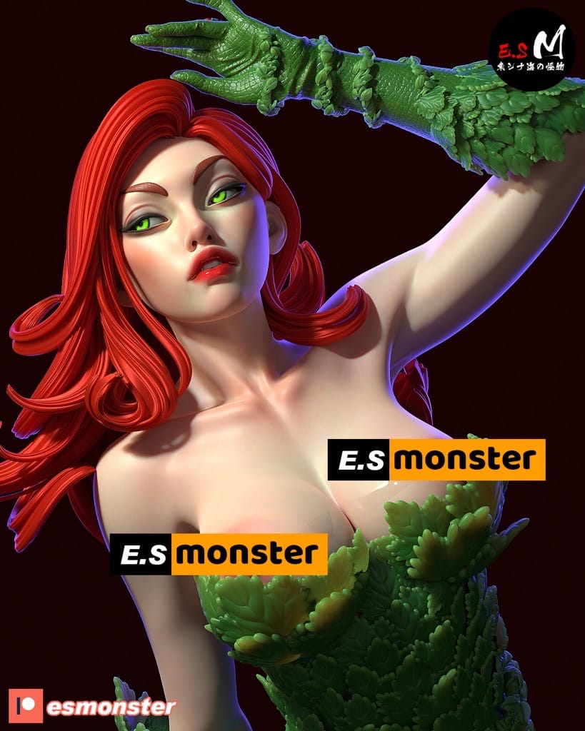 P站图纸印象馆 ESMonster DC漫画 蝙蝠侠 毒藤女 ESMonster DC漫画 蝙蝠侠 毒藤女