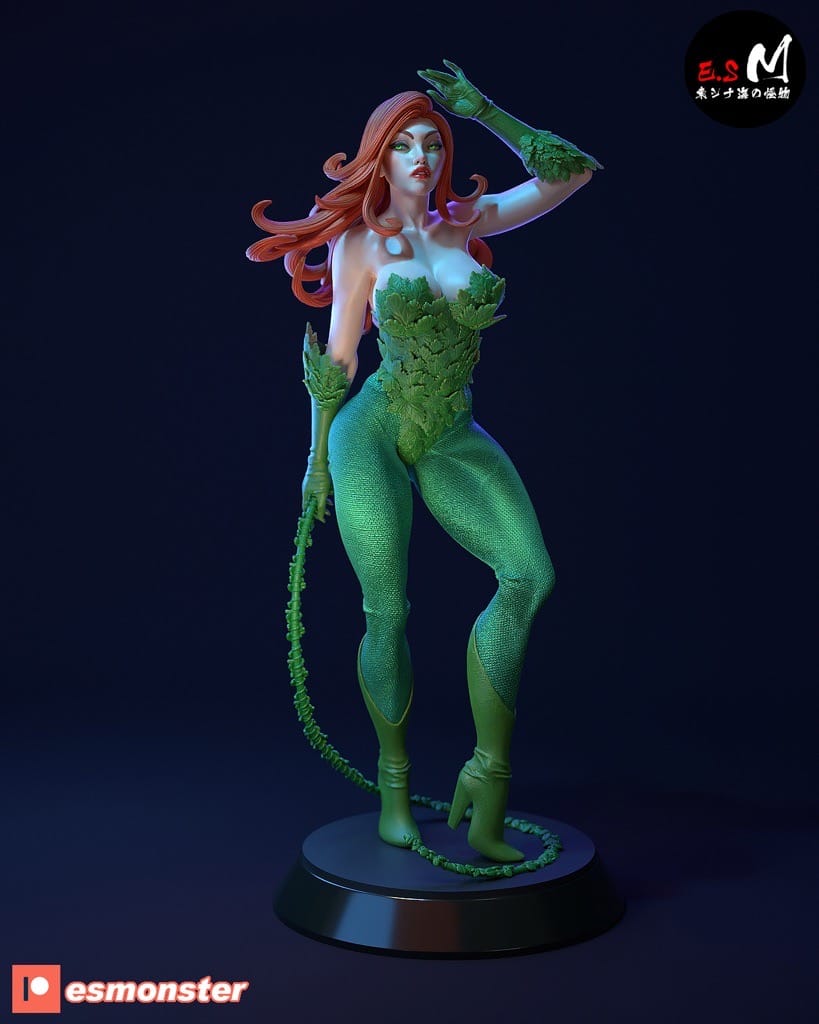 P站图纸印象馆 ESMonster DC漫画 蝙蝠侠 毒藤女 ESMonster DC漫画 蝙蝠侠 毒藤女