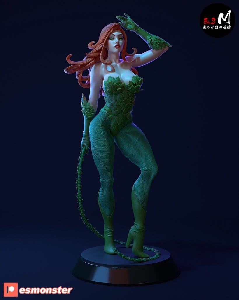 P站图纸印象馆 ESMonster DC漫画 蝙蝠侠 毒藤女 ESMonster DC漫画 蝙蝠侠 毒藤女