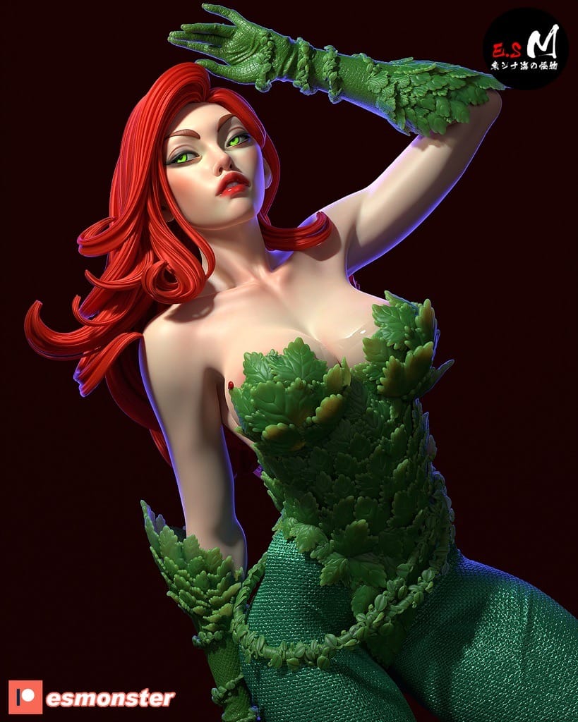 P站图纸印象馆 ESMonster DC漫画 蝙蝠侠 毒藤女 ESMonster DC漫画 蝙蝠侠 毒藤女