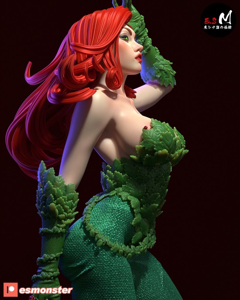 P站图纸印象馆 ESMonster DC漫画 蝙蝠侠 毒藤女 ESMonster DC漫画 蝙蝠侠 毒藤女